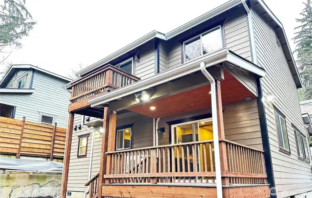 Decks Facing Rear of Property, Lower Deck off of the Main Living area, Private Sitting Deck off The Master Suite