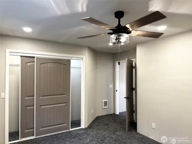 Bedroom 3 Wall to wall carpeting, large closet