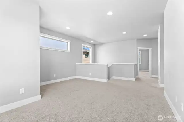 The loft is perfect for transforming into a cozy retreat, an inspiring workspace, entertainment hub or.... home gym... so many possibilities!
