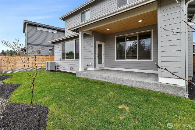Perfect Yard, room for gardening, hook-up for bbq grilling, beautifully landscaped and fully covered patio!