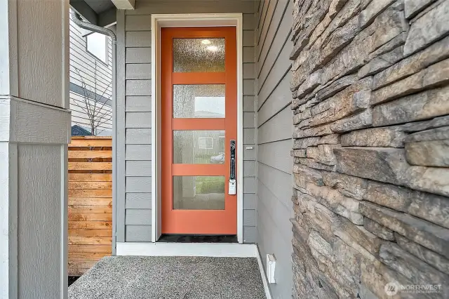 Inviting and stylish entryway.