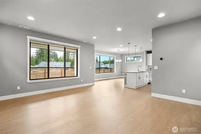 Open-concept layout with thoughtful separation for added functionality and flow.