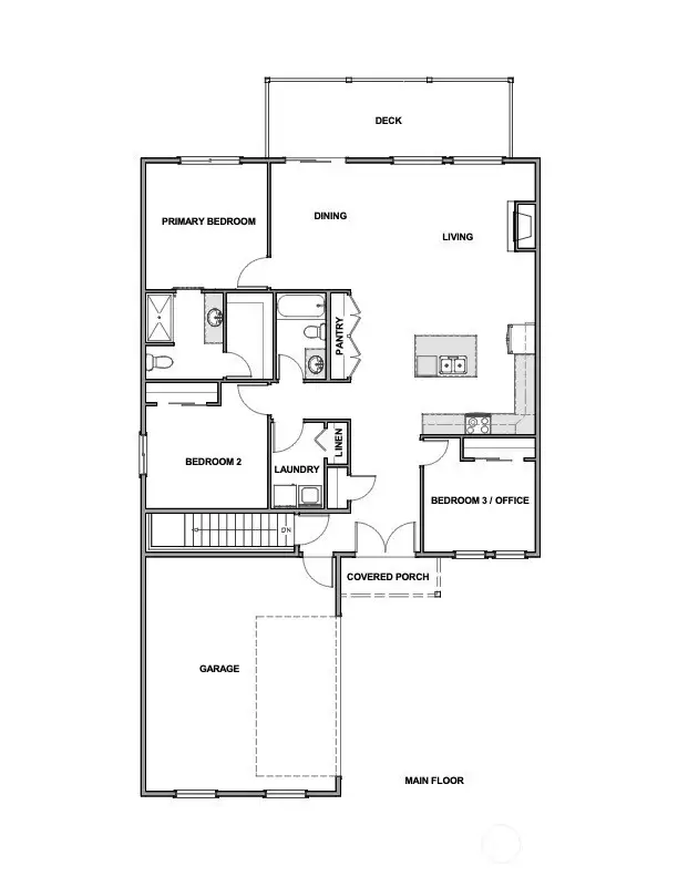 Single level living in this efficient rambler designed to live large.