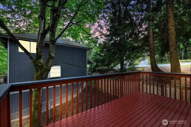 Deck off kitchen