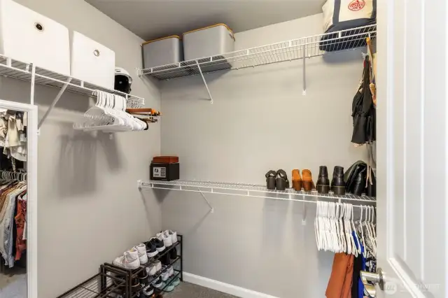 Primary walk-in closet