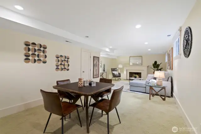 Downstairs, a fourth bedroom (nonconforming, but just add a door!) is the perfect rec room or guest space.
