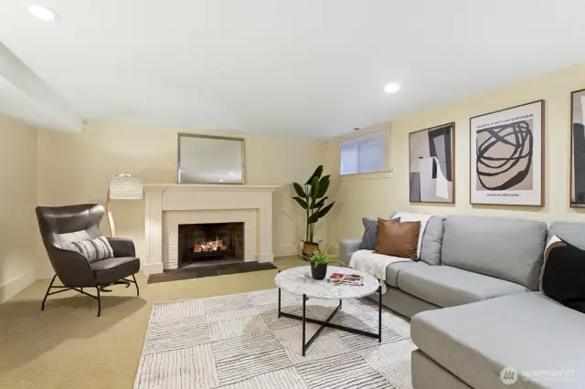 With a cozy fireplace and separation from the rest of the house, this space gives you great flexibility or a wonderful space for guests.