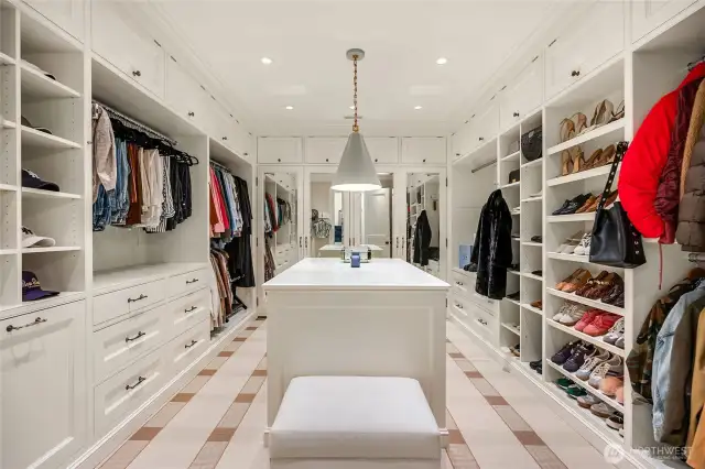 One of 3 closets in the master bedroom!