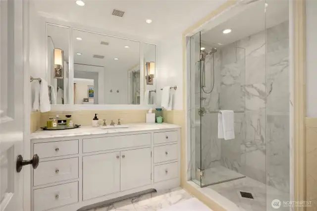 And...a beautiful bathroom and closet.