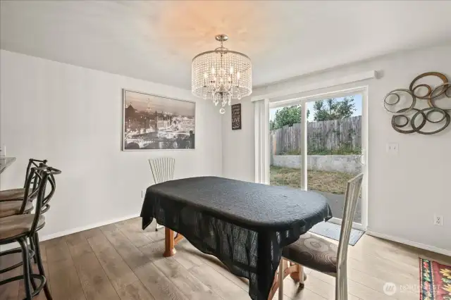 Dining Area Looking Out To Your Large Backyard.