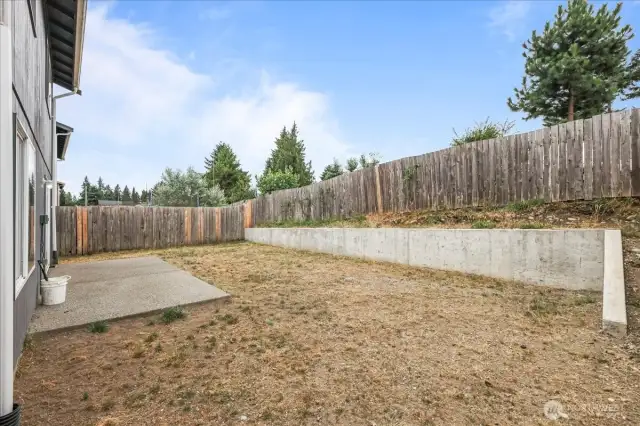 And It's Fully Fenced.