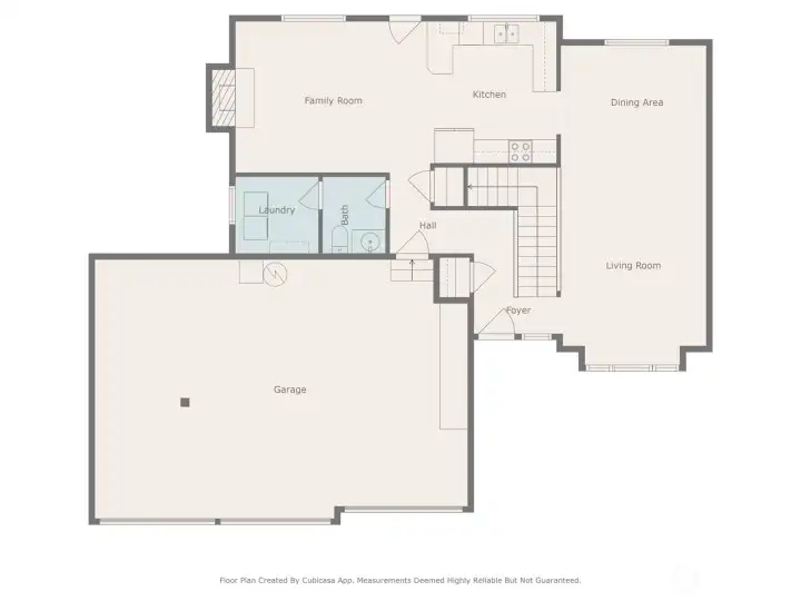 1st floor showing how large your garage space is.