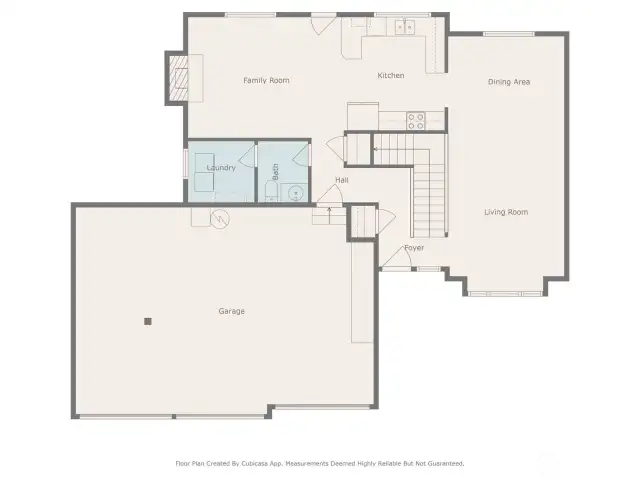 1st floor showing how large your garage space is.