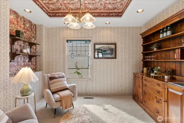 Includes a wet bar