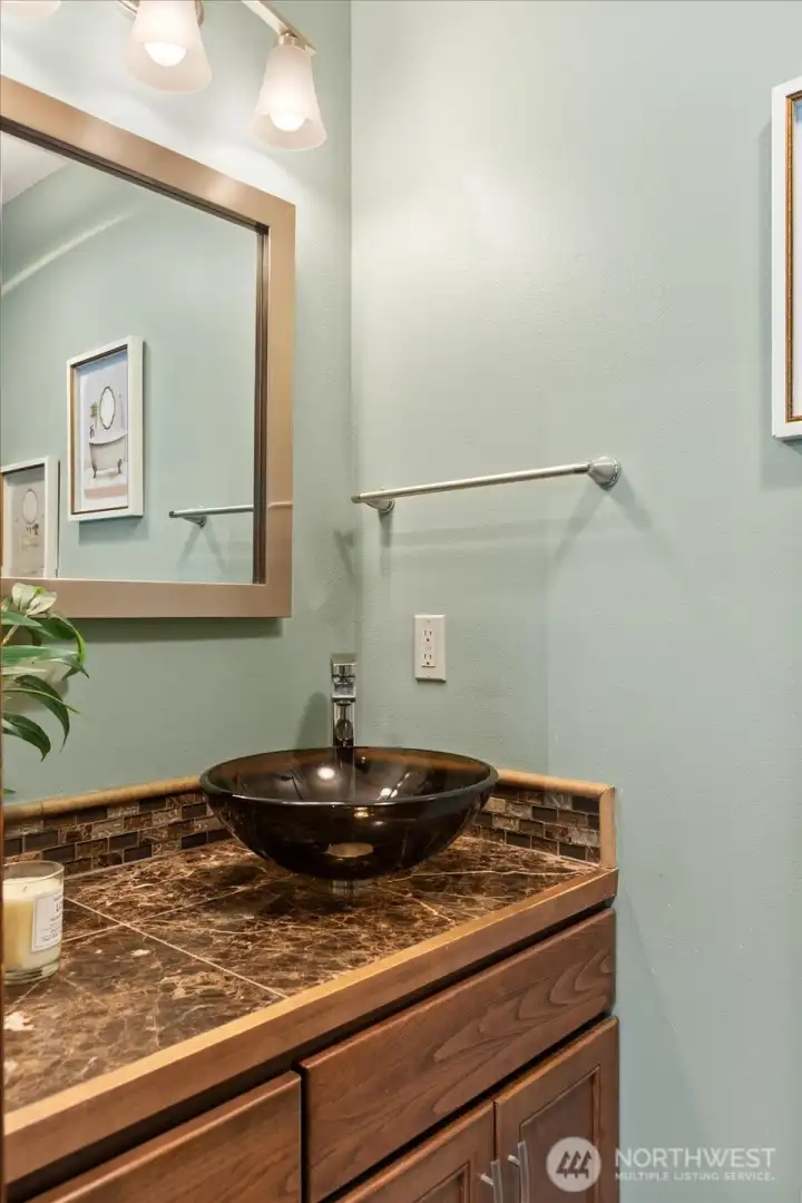 1/2 bath on the main floor