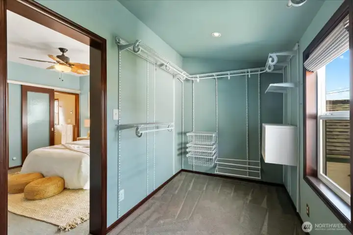 Large walk in closet