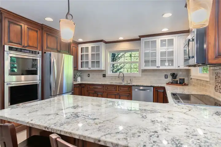 Granite countertops throughout the home.