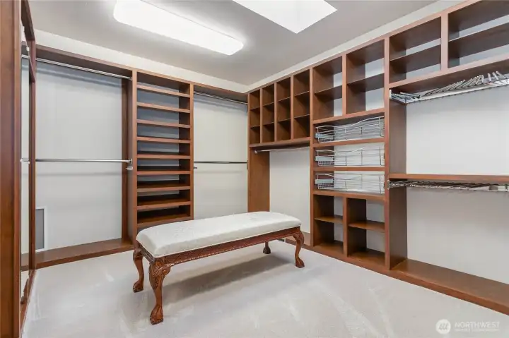 Huge walk-in closet off of the Primary Bedroom.
