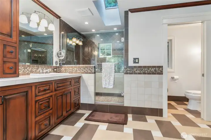 The tile work in this home is amazing.
