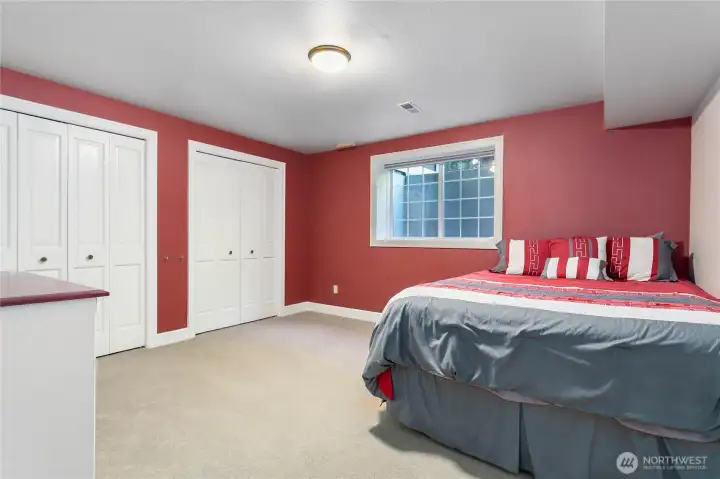 Bedroom #3 located downstairs.