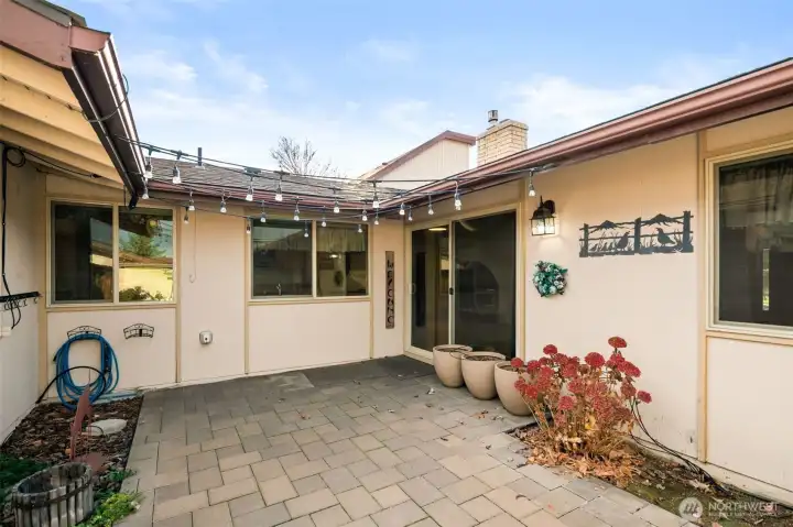 Private patio area.