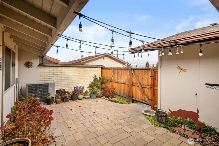 Private patio area.