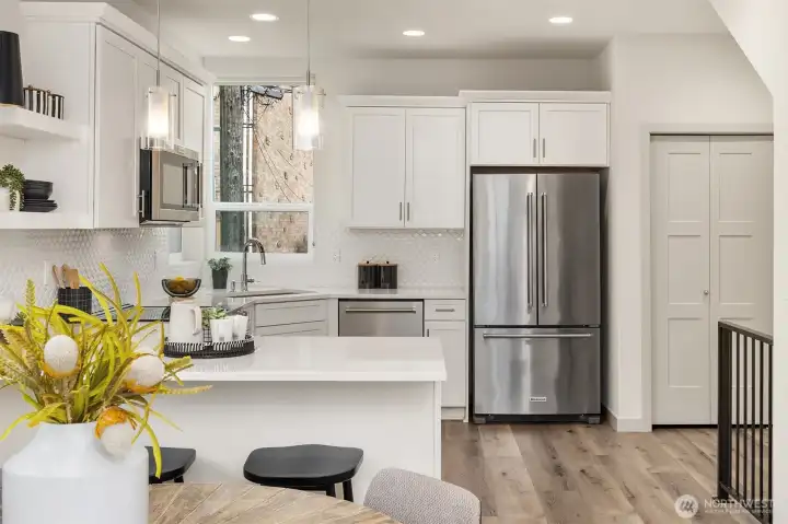 Perfect layout plus large pantry for storage!