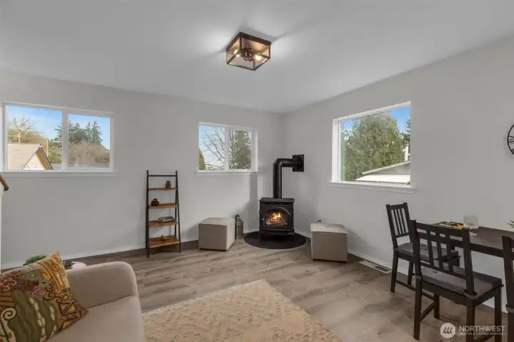 End unit gives you lots of natural lighting.