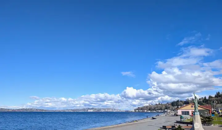 Looking the other way from the Alki strip.  You want to be here this summer.