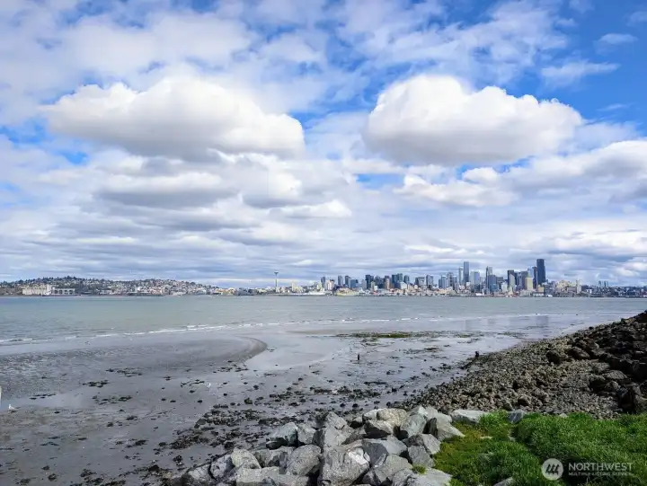 Low tide at Luna Park offers extended beachfront & waterfront activities.