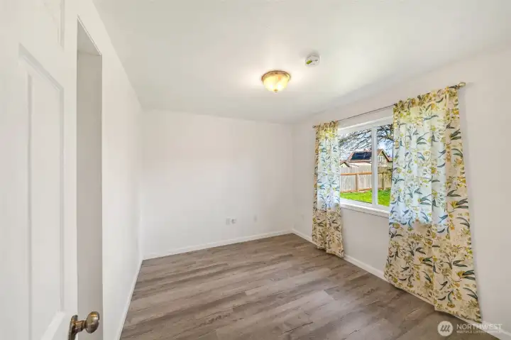 Room 2 looks at back yard.