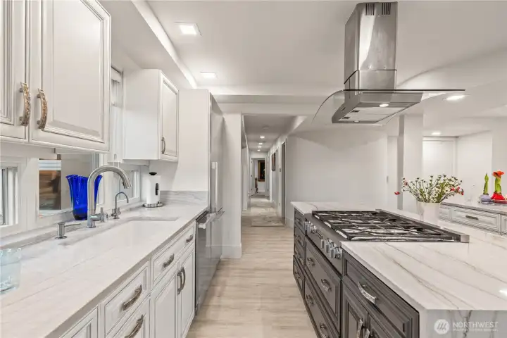 Renovated, brand new kitchen with high-end appliances