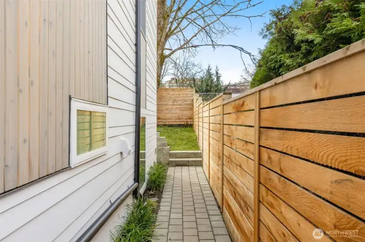 Private access to your backyard