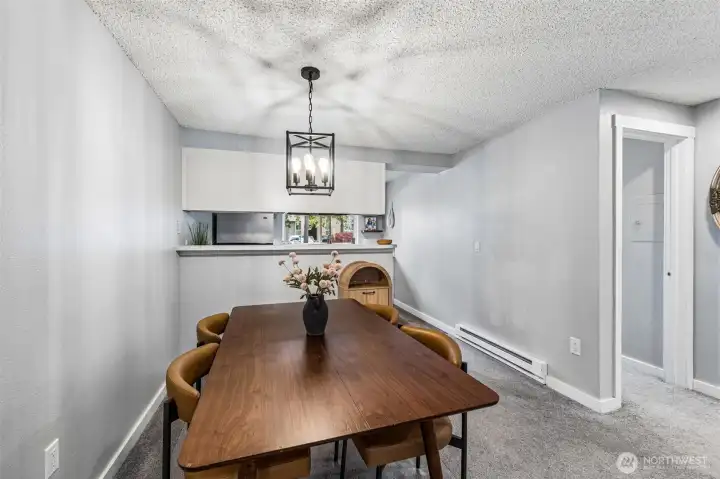 Plenty of room for large dining room