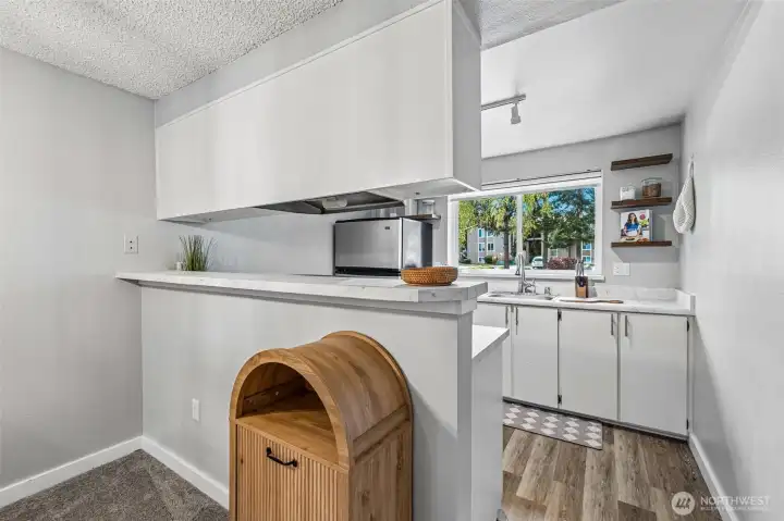 Light and bright updated kitchen