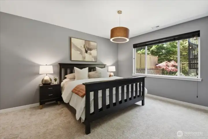 bedroom 5 in lower level with WIC