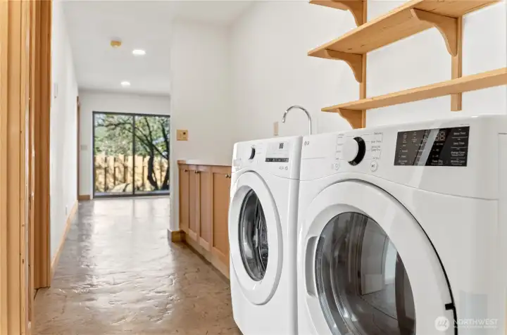 Laundry room with custom cabinets
