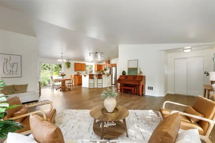 Large open floor plan. Large open floor plan.