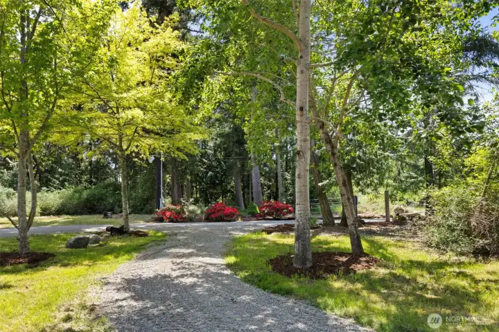 Private RV hook up area.