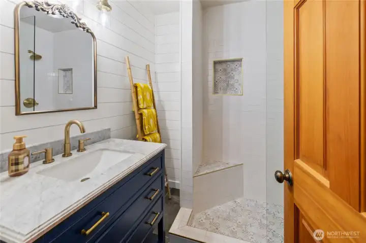 Main level guest bathroom.