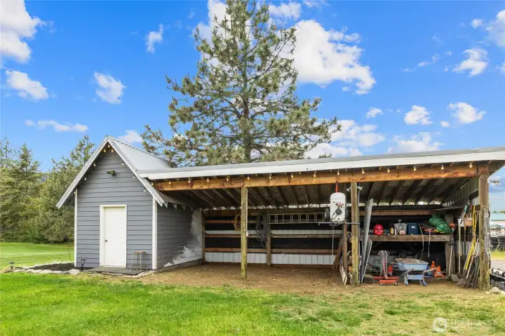 Well house and additional storage space.