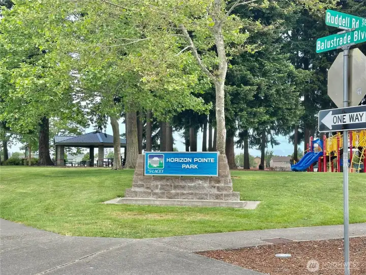 The community Horizon Pointe Park is within walking distance of the home and offers play equipment, covered picnic area and large play field.