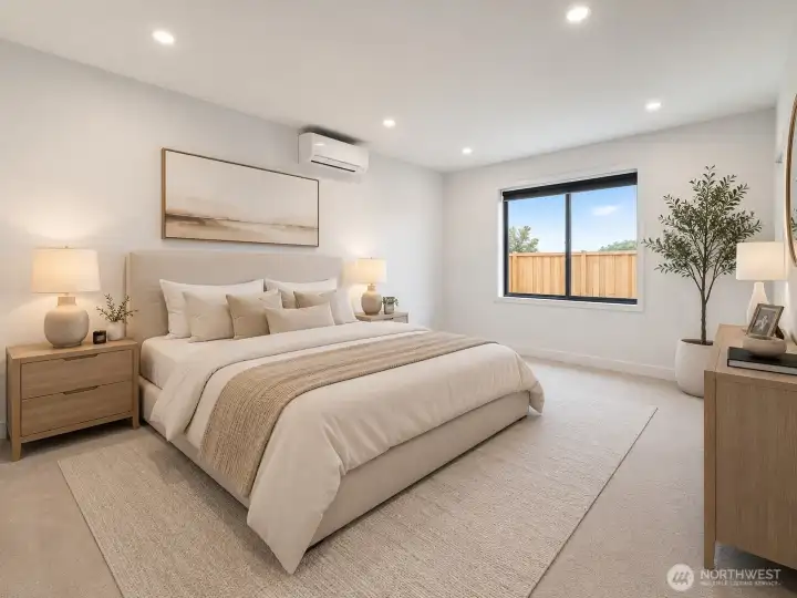 Very spacious Lower level bedroom- virtual staged Very spacious Lower level bedroom- virtual staged