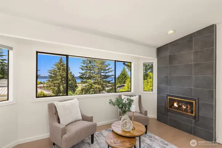 A flex room connected to the primary suite, with separate hallway access, offers so many potential uses - a nursery, work out room, office space. Not shown is a closet. Easy to close off the connection to the primary suite.