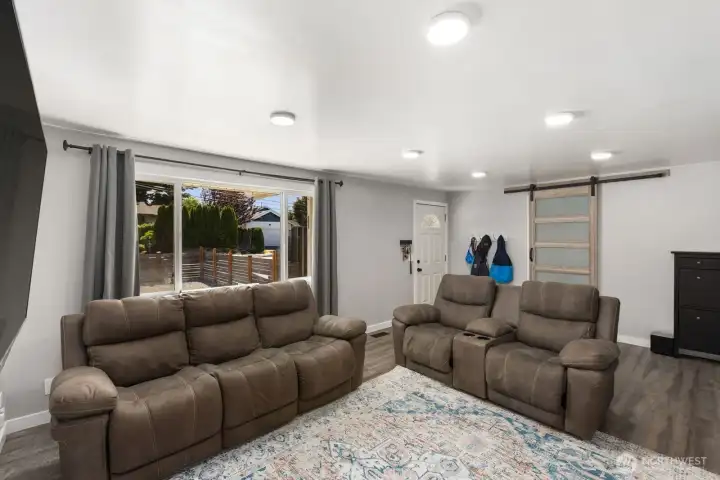 Another view of the main living area. This room has a large window to let in the light
