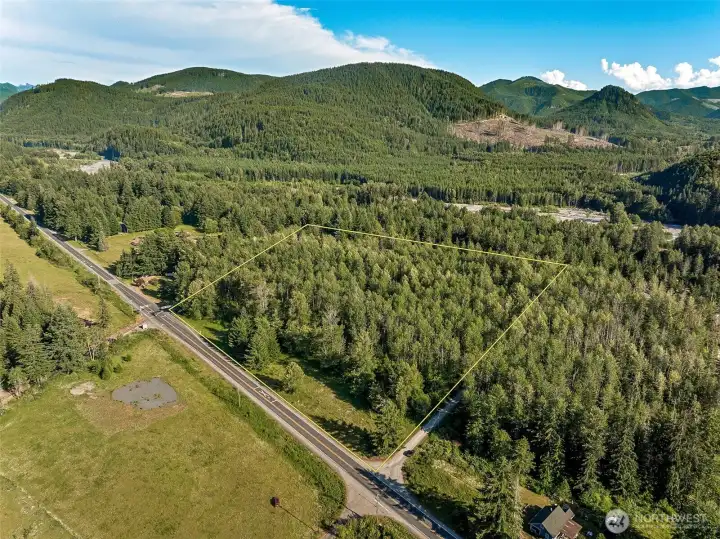 Property borders Mt Rainier Scenic RR and HWY 706