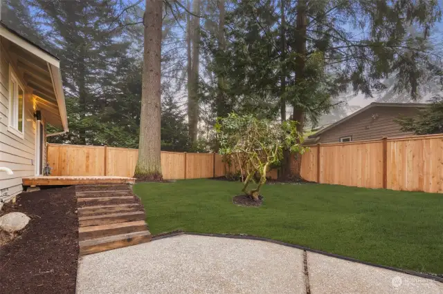 Fully Fenced Back Yard with Patio and Deck!