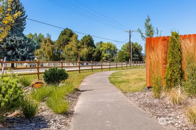 Paved trails throughout the community