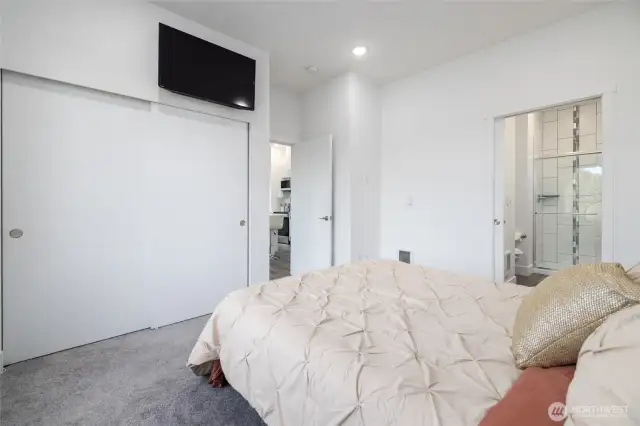 Primary bedroom on upper level