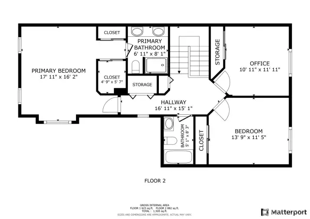 Upper-Level Floor Plan